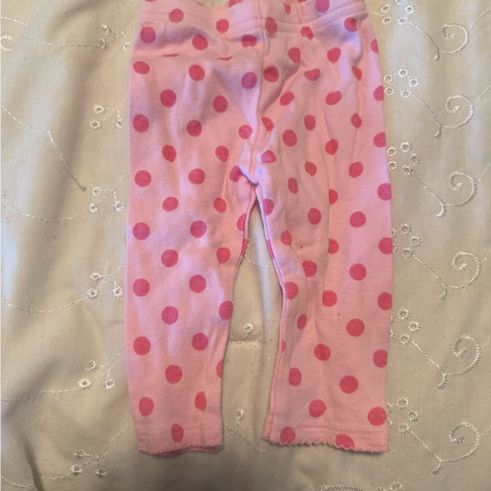 Charming Pink Polka Dot Leggings for Kids